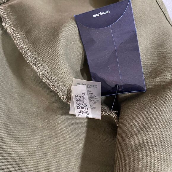 Tommy Hilfiger Olive Green Utility Shirt Dress NWT Size 2 - Picture 12 of 15